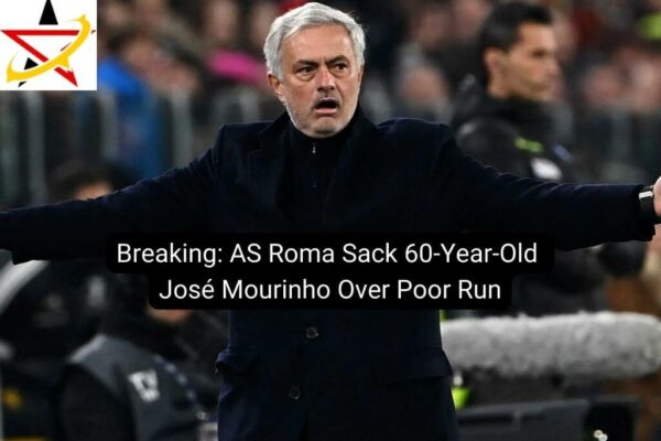 Breaking: AS Roma Sack 60-Year-Old José Mourinho Over Poor Run